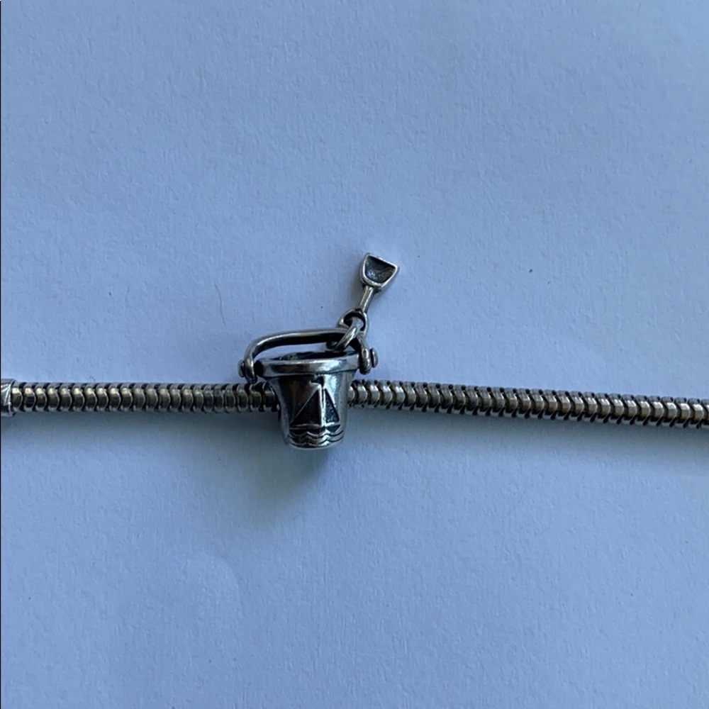 Charm Silver 925 Bucket was shovel